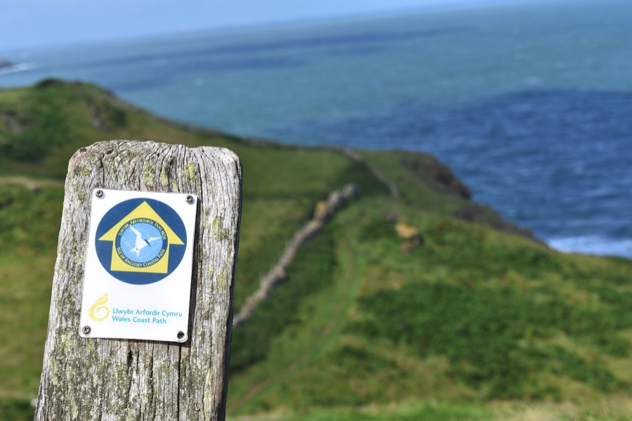 Anglesey Coastal Path sign